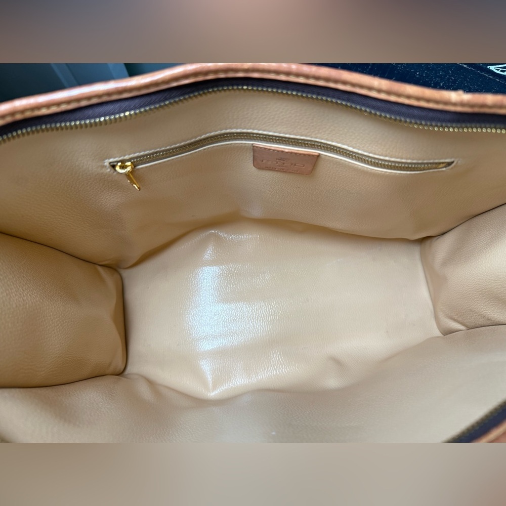 Authentic Rare Vintage Large Etro Paisley Tote (EUC) - Picture 8 of 9